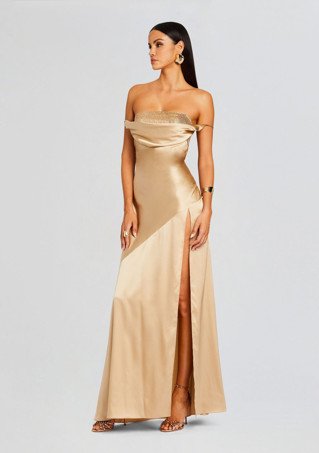 Emery Embellished Silk Dress