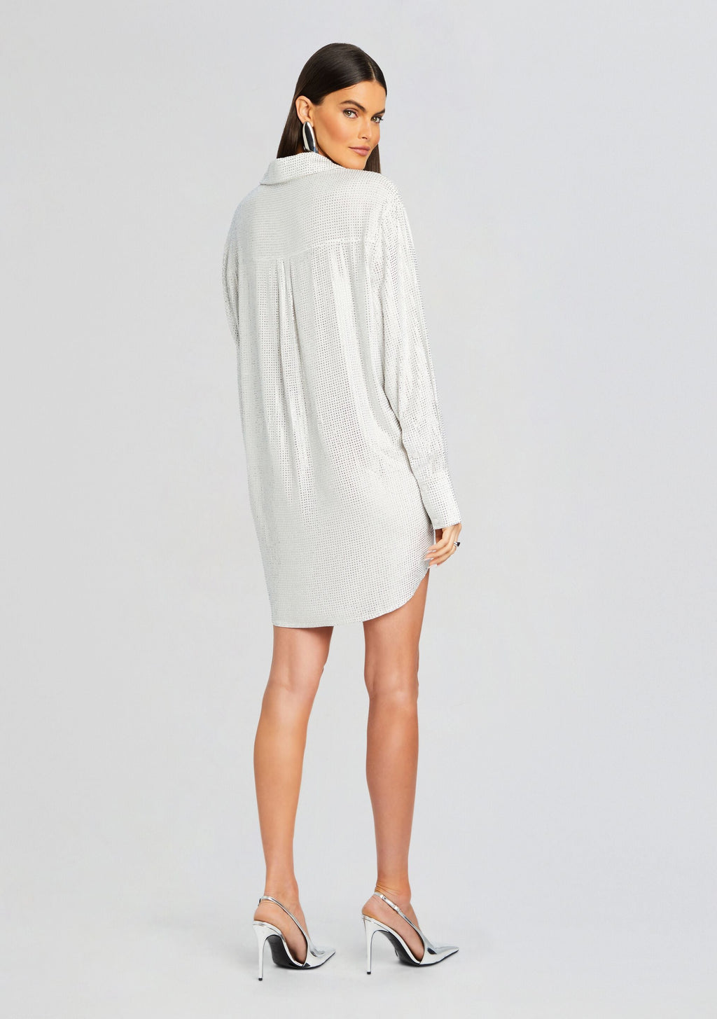 Maddox Embellished Shirt Dress