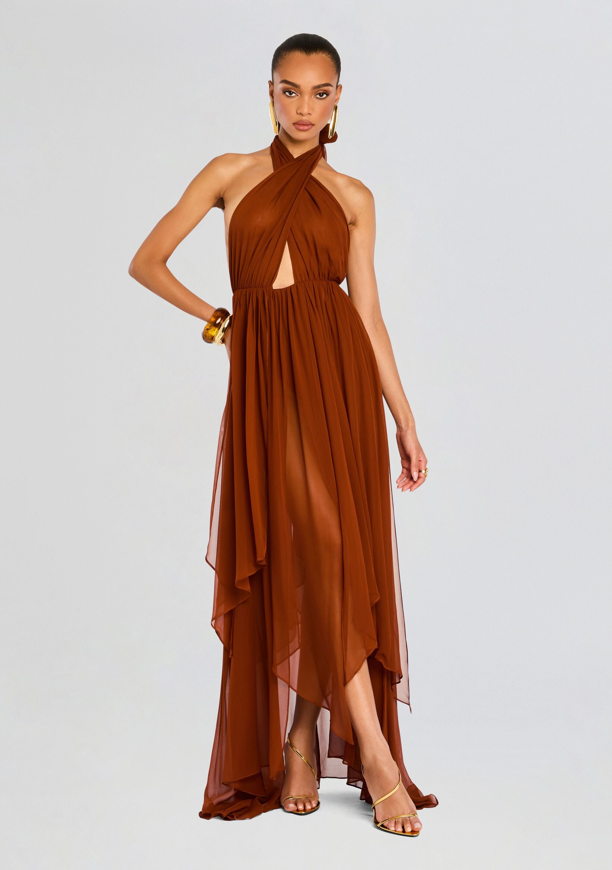 Ina Silk Chiffon Dress