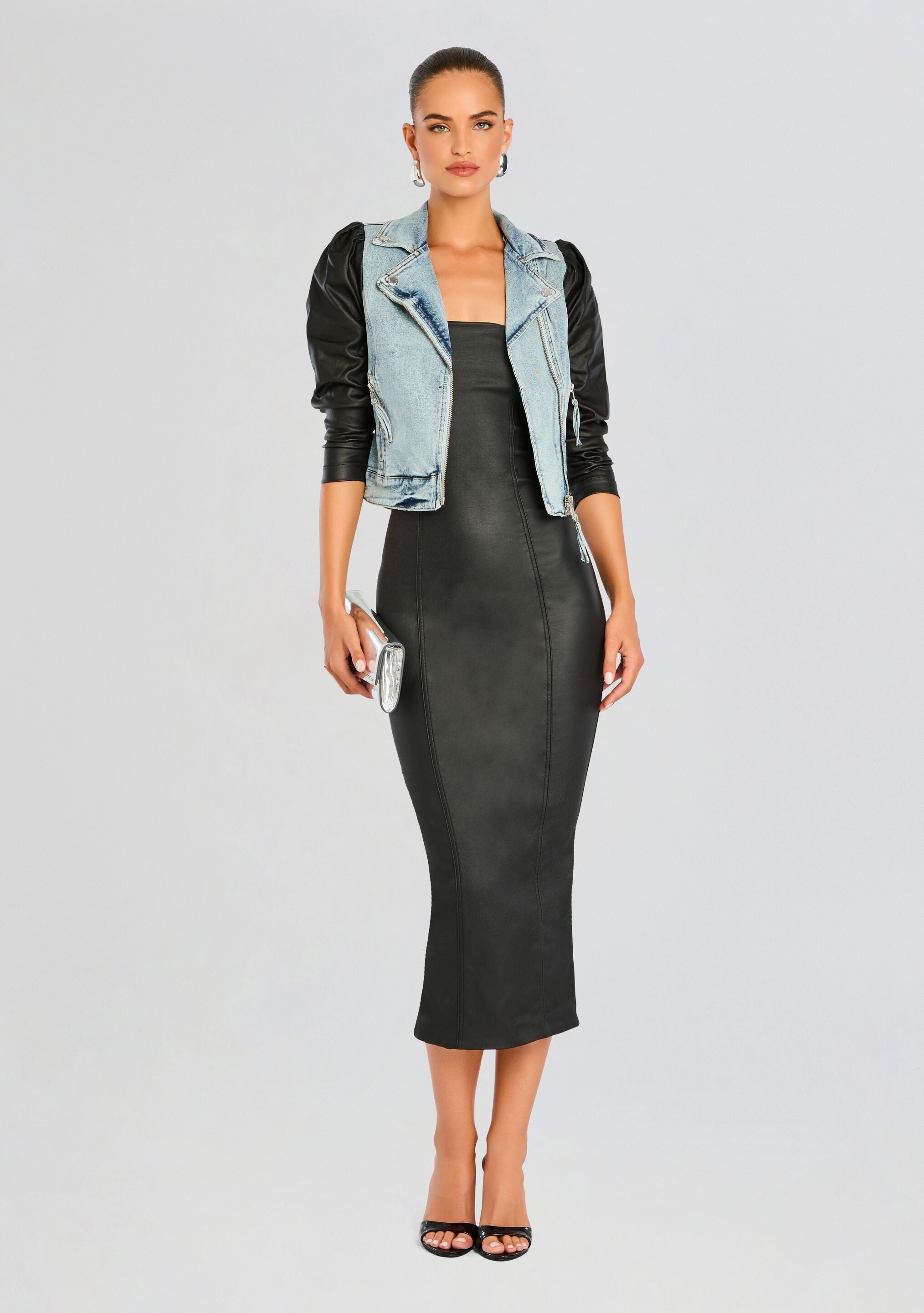 Adalaide Coated Midi Dress