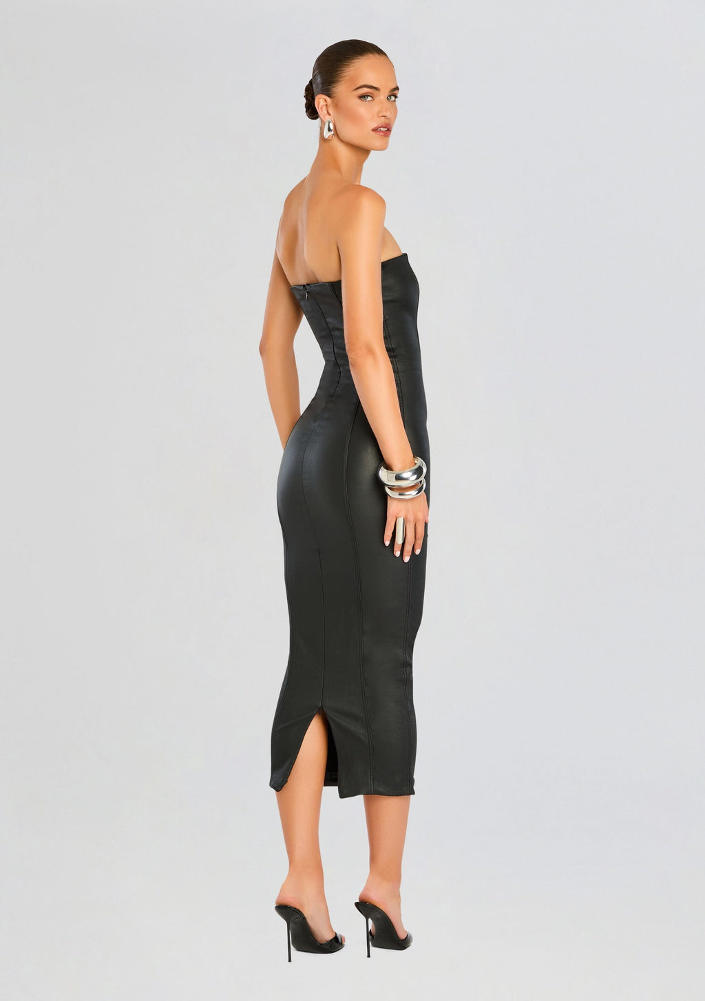 Adalaide Coated Midi Dress