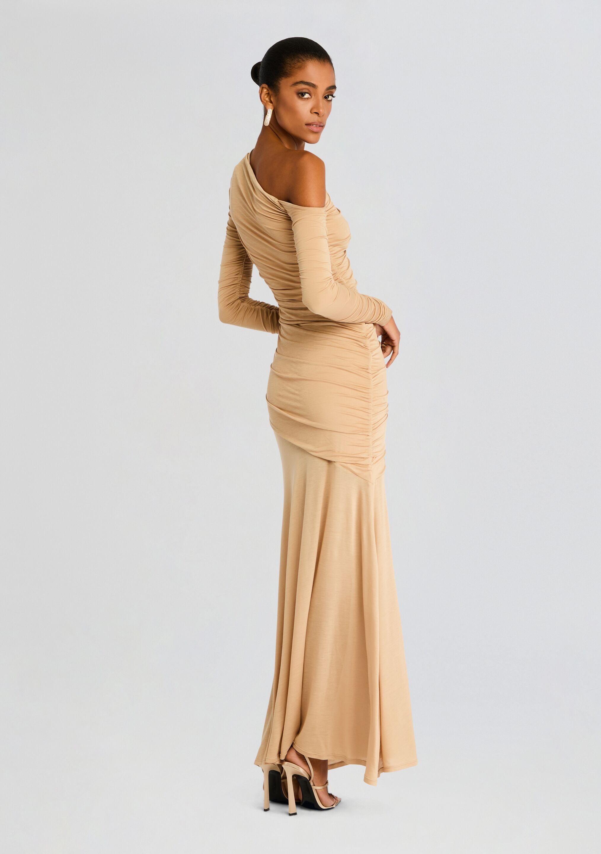 Persephone Ruched Maxi Dress