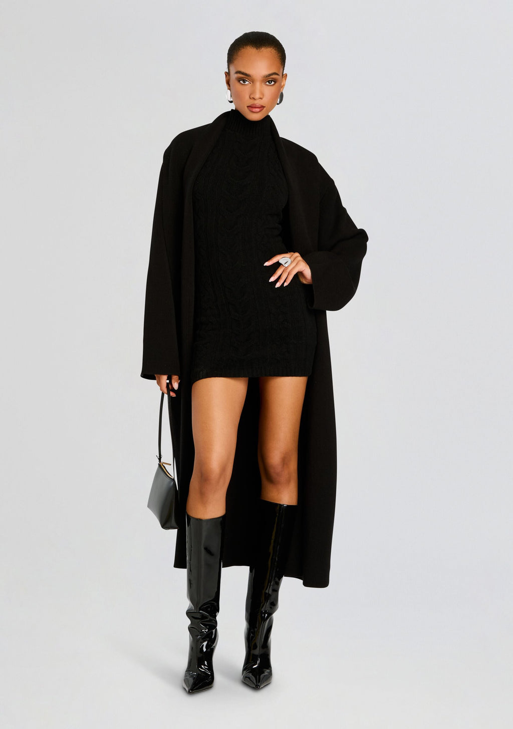 Julissa Cable Knit Mini Dress