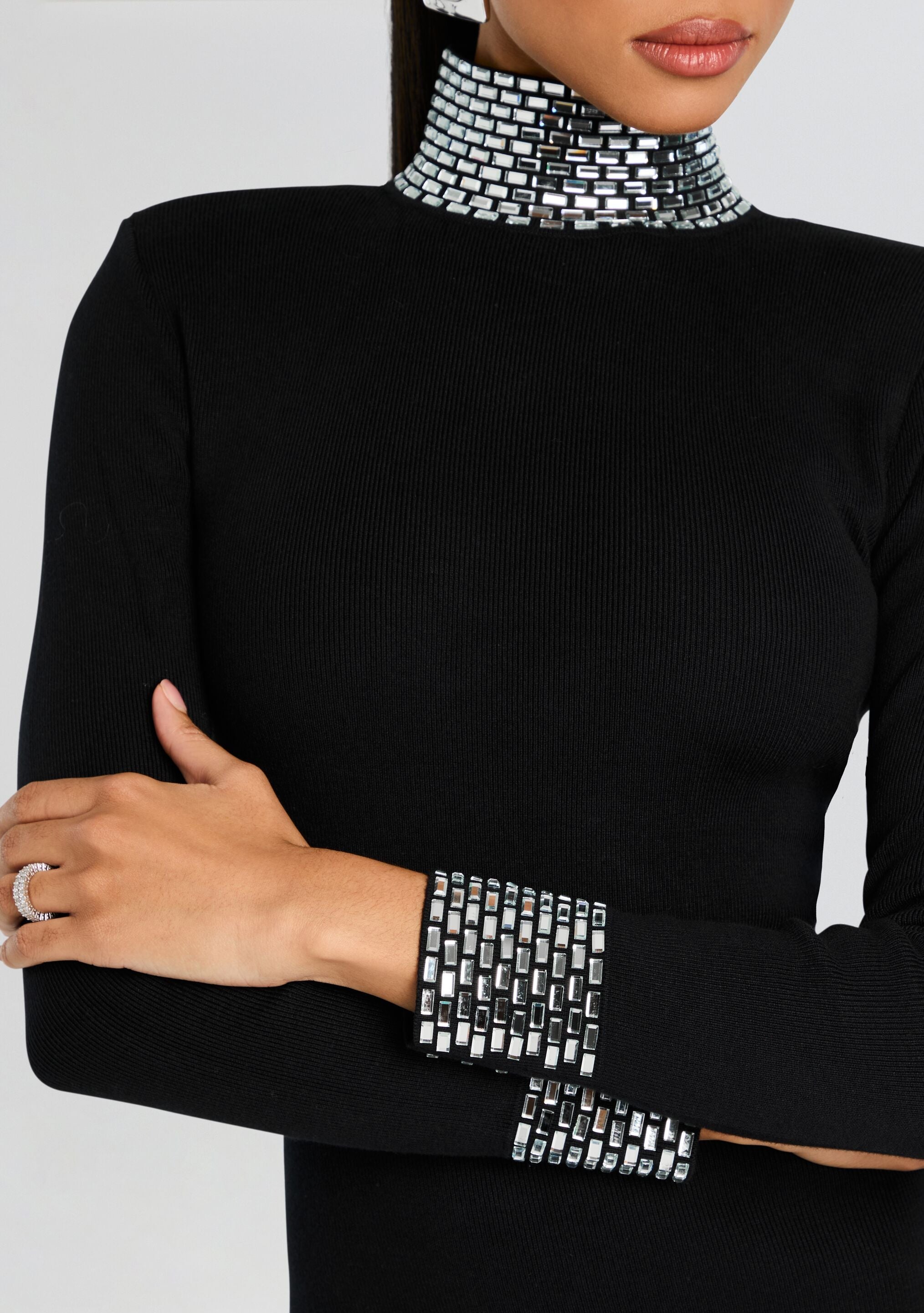 Monroe Embellished Knit Dress