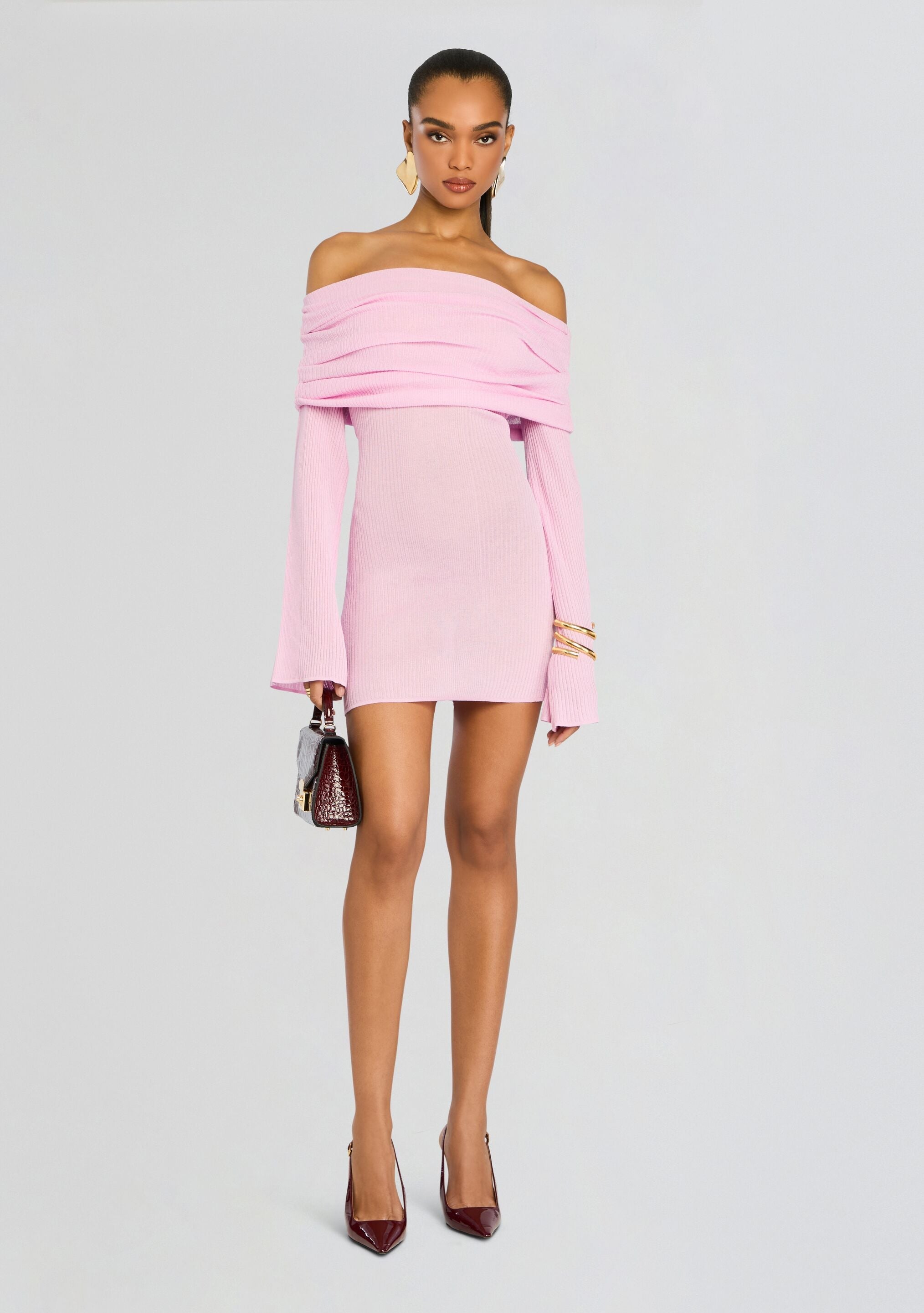 Galli Rib Knit Mini Dress