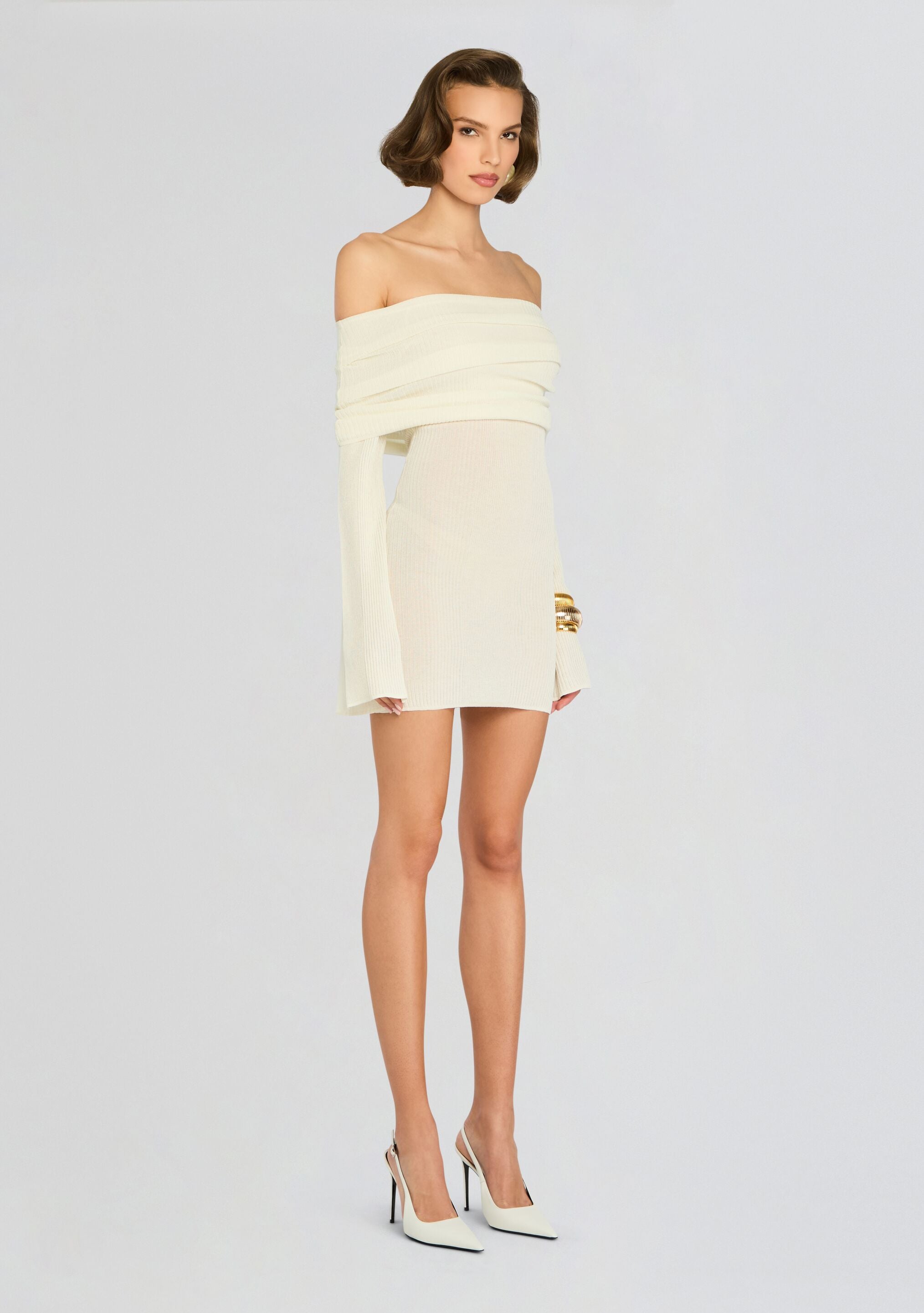 Galli Rib Knit Mini Dress