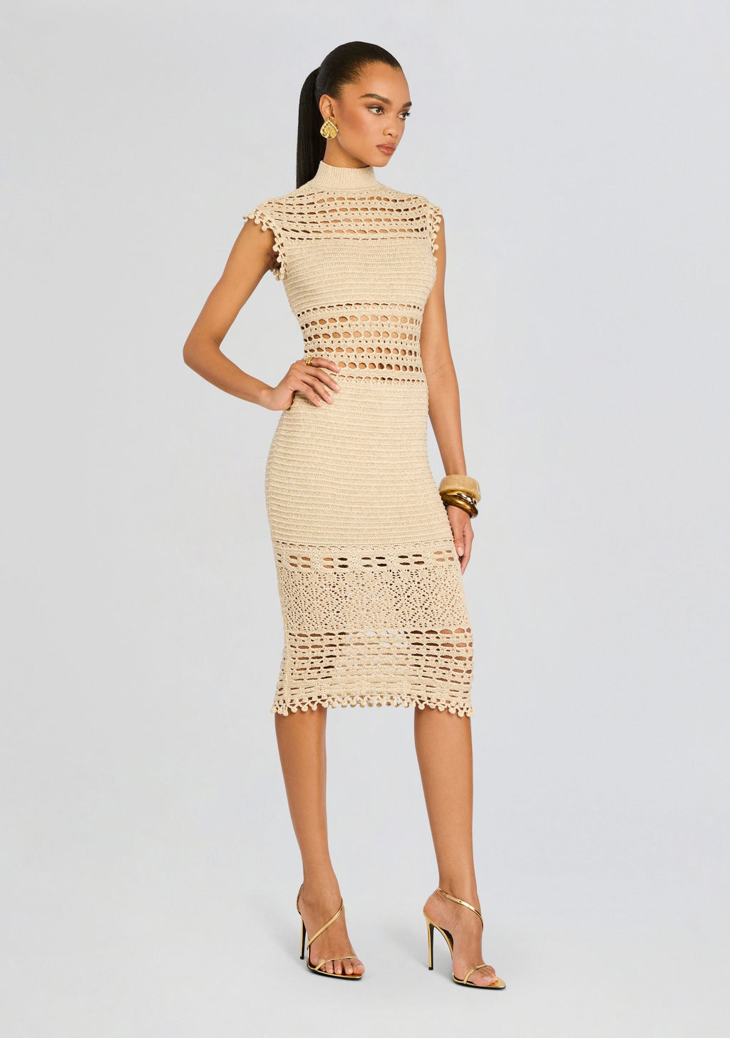 Mia Knit Crochet Dress