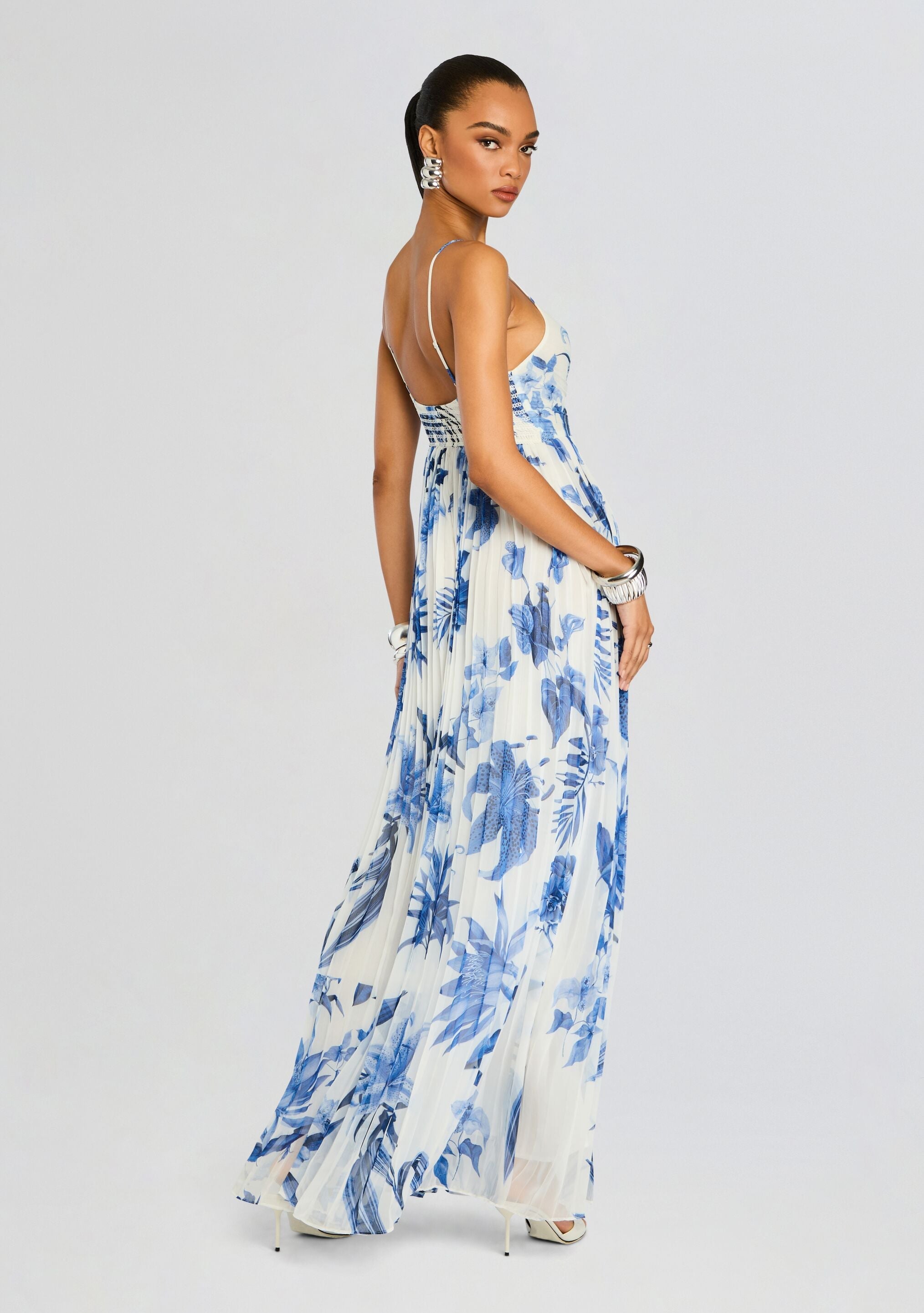 Gabi Pleated Maxi Dress