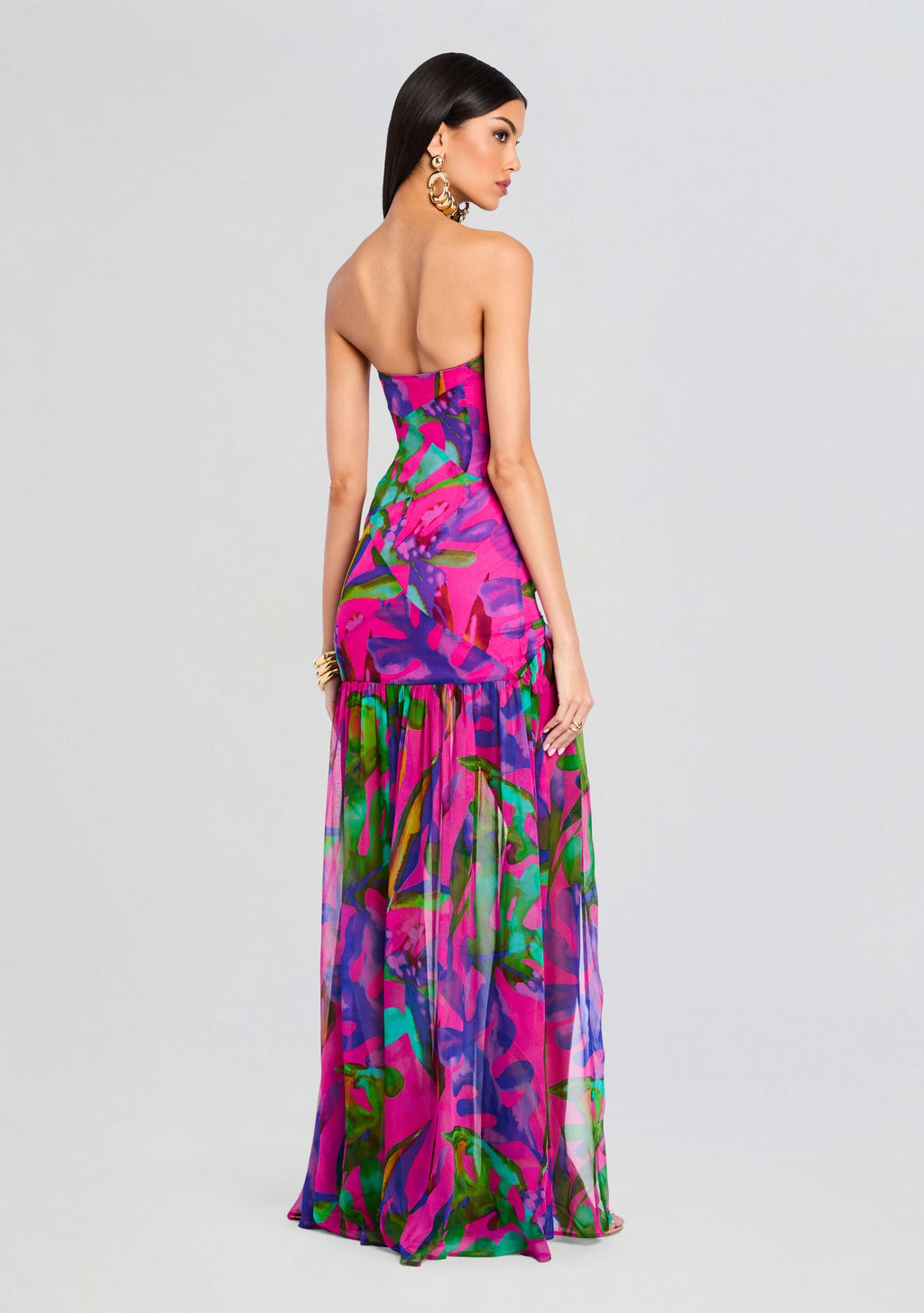 Nicole Silk Chiffon Dress