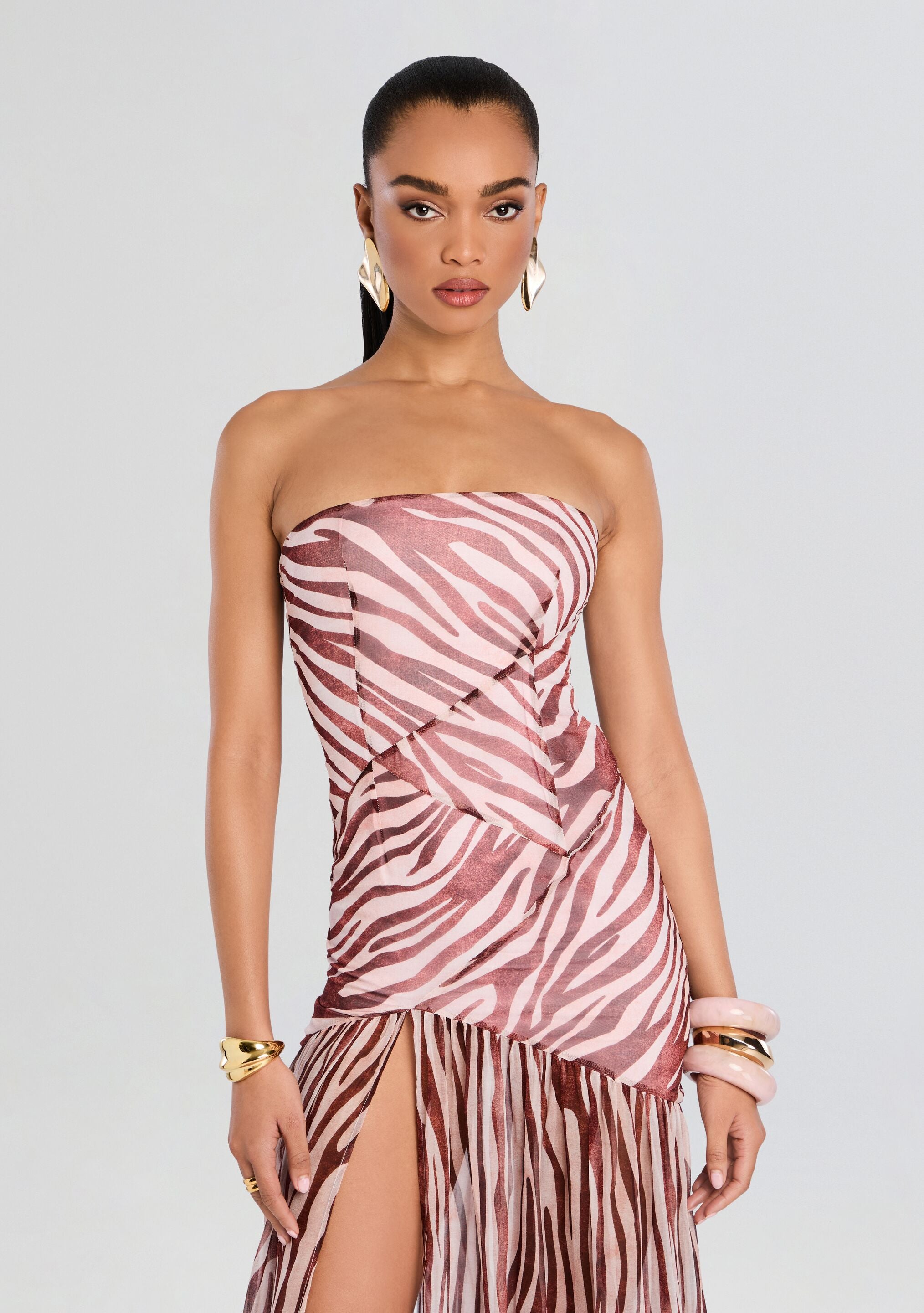 Nicole Silk Chiffon Dress