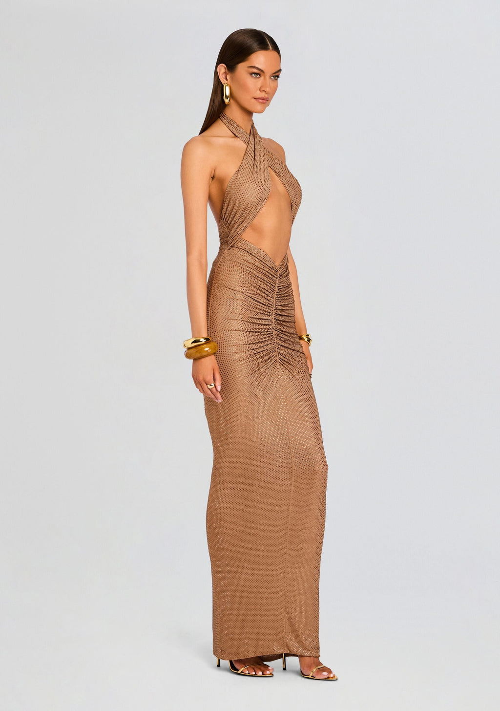 Oakley Mesh Embellished Dress