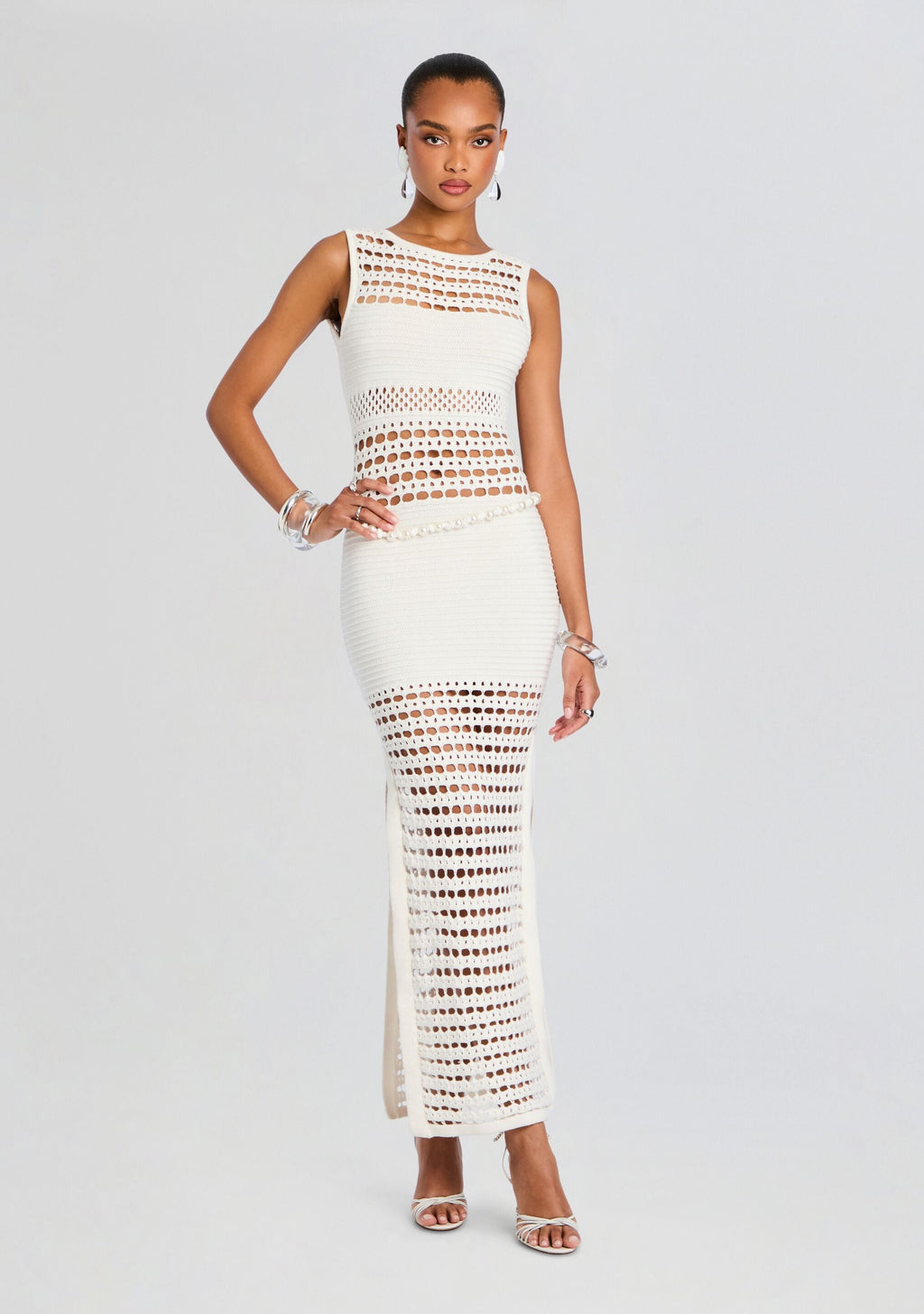 Kylan Knit Crochet Dress