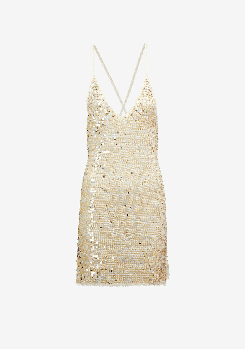 Elliana Sequin Crochet Dress